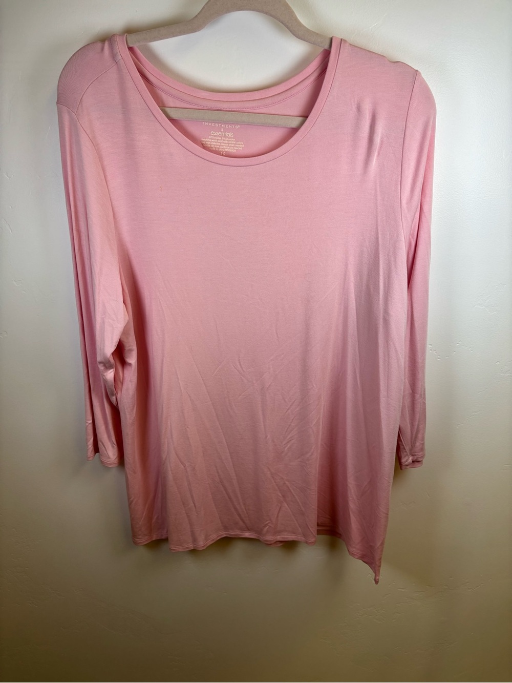 INVESTMENTS ESSENTIAL TUNIC TOP SHELL  BASIC  WOMEN XL  BARBIE PINK